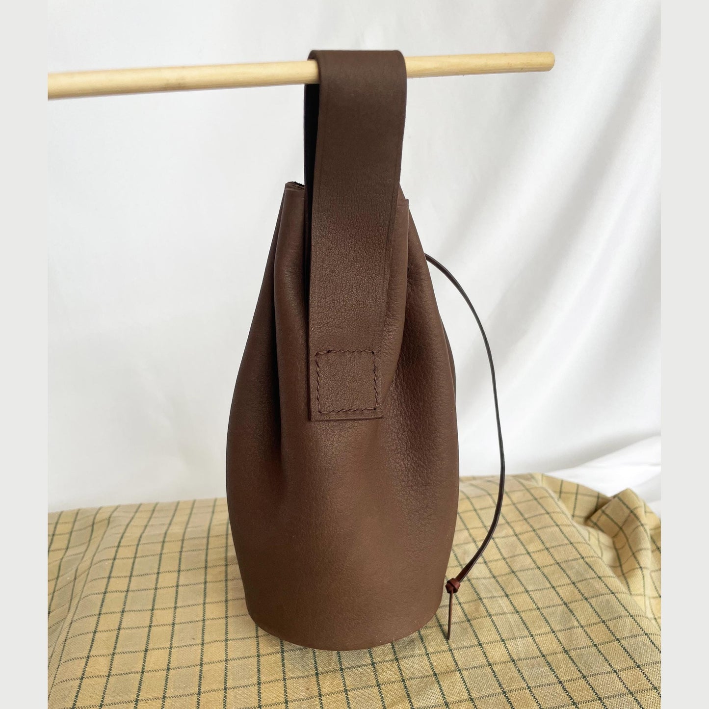 SLIGHT SECONDS #2 - Medieval Inspired Real Leather Drawstring Belt Pouch #2