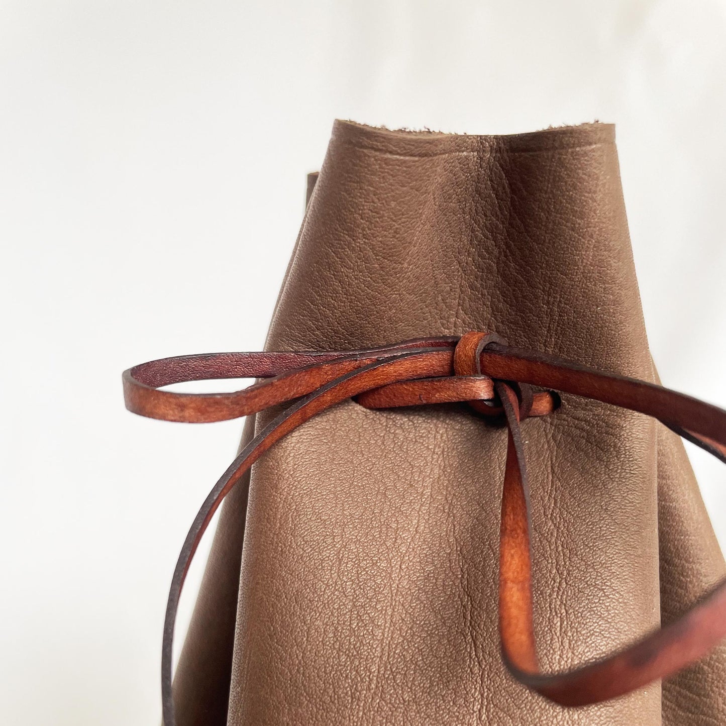 Medieval Inspired Real Leather Drawstring Belt Pouch