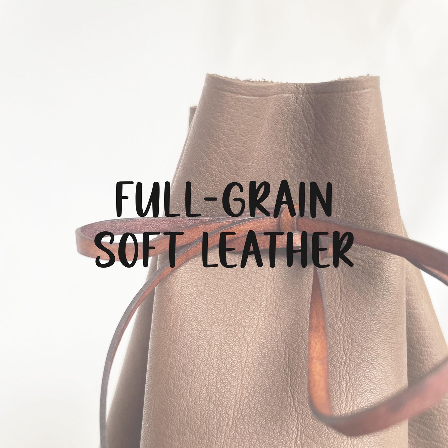 Medieval Inspired Real Leather Drawstring Belt Pouch