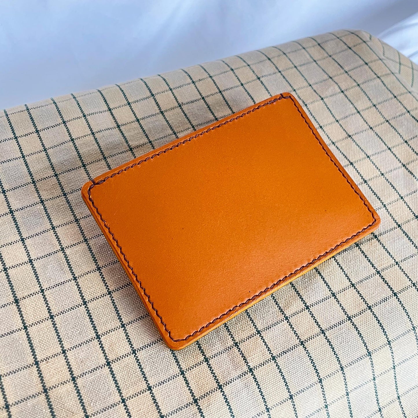 Handmade Real Leather Cardholder in Summer Colours
