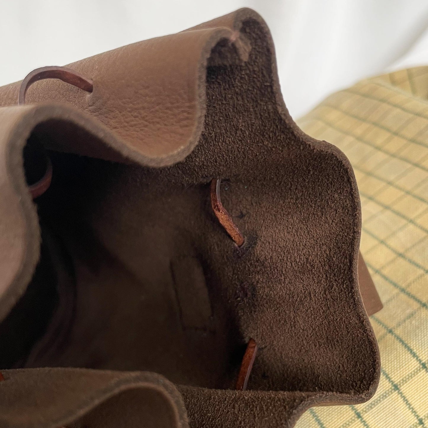 SLIGHT SECONDS #2 - Medieval Inspired Real Leather Drawstring Belt Pouch #2