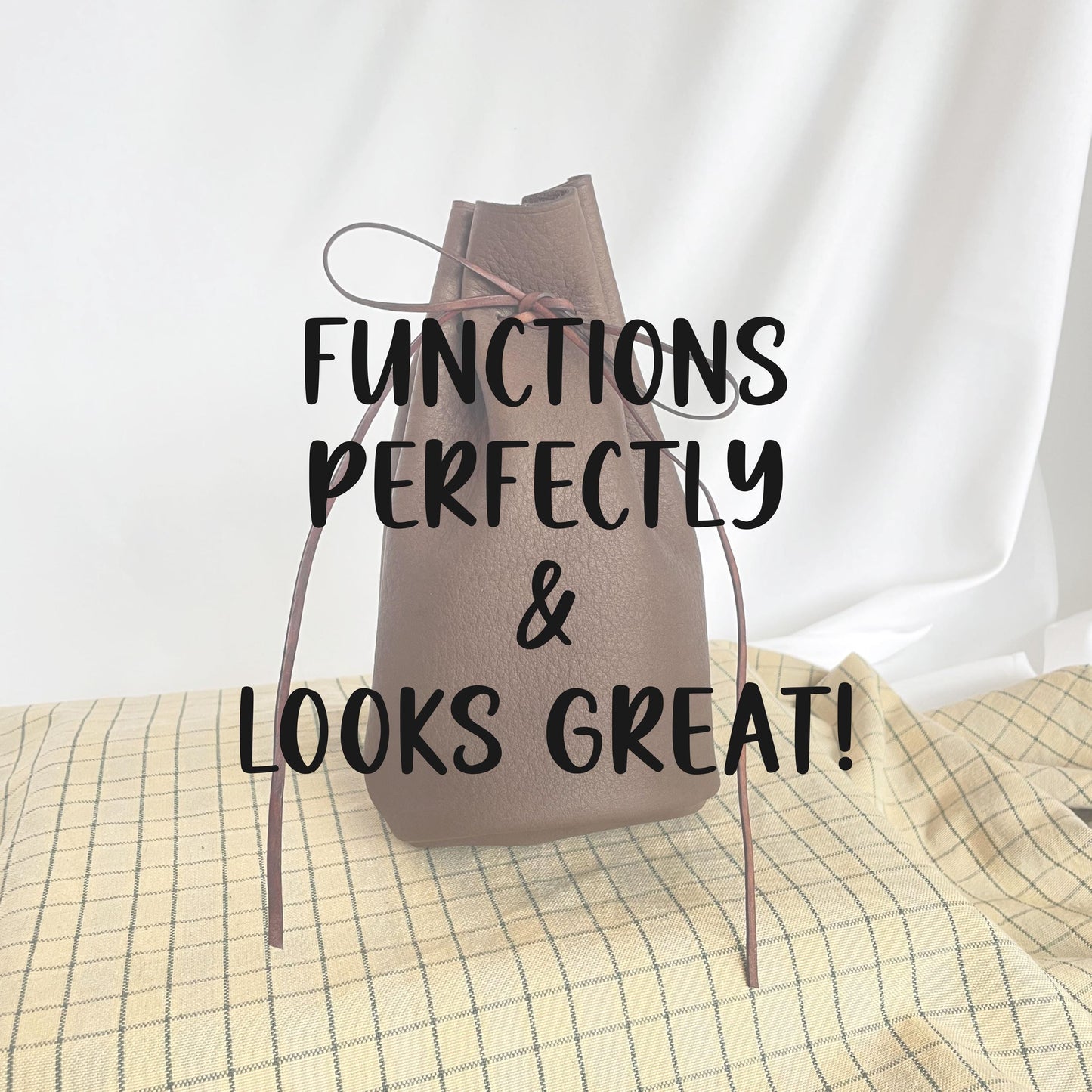 SLIGHT SECONDS #1 - Medieval Inspired Real Leather Drawstring Belt Pouch